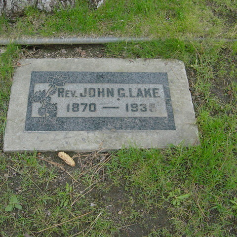 John G Lake's grave Spokane WA